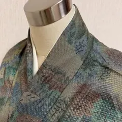 KJ2642 大島紬 身丈162cm 着物 正絹