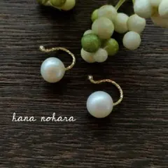 淡水パールひと粒イヤリングete.agete.NOJESS.AHKAH