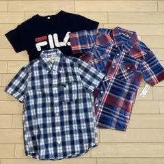 Abercrombie キッズ他半袖シャツ➕FILA半袖Tシャツ　3枚セット