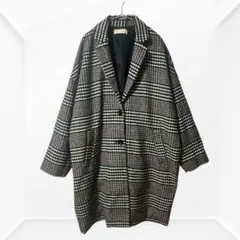 2581☆ HAPPY MARKLYN チェスターコート　2 チェック柄　総柄