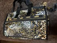 レスポートサック × ジョイリッチ ヒョウ柄 ボストンバッグ ミドルサイズ 美品のサムネイル