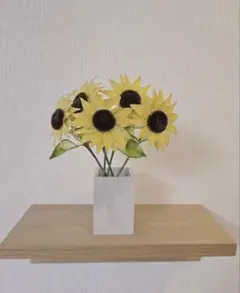 ディップフラワー　アメリカンフラワー ひまわり5本セット