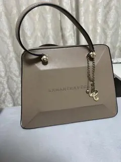 SAMANTHAVEGA ベージュ ハンドバッグ