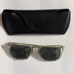 【美品】Ray-BanB&LボシュロムHARRISBURGクリア サングラス 正規希少廃盤】美品Ray-BanボシュロムHARRISBURGクリアサングラス