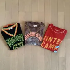 まとめ売り3点・男の子・140cm・長袖カットソー・ロングTシャツ・ロンT