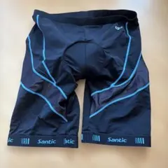 Santic サイクルパンツ ブラック ブルーのサムネイル