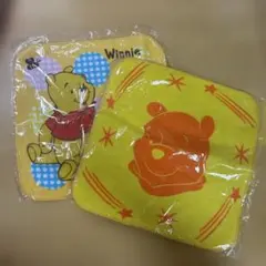 ディズニー　プーさん　ハンカチ　ハンドタオル　2枚セット