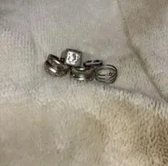 シルバーカラー　リングセット