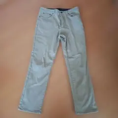 ライトベージュ チノパン風暖パン