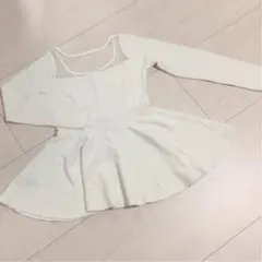 美品 トップス Mサイズ シースルーネック CECIL McBEE ペプラム