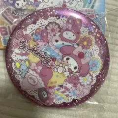 サンリオキャラクターズ　キラキラBIG缶バッジ　マイメロディ