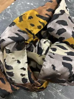 イタリア製　レオパード柄ストール