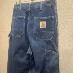 【極上】80s-90s USA製 カーハート デニム ペインターパンツ W29のサムネイル