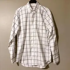 GU ジーユー ブロードオーバーサイズシャツ 長袖 チェック 綿100%