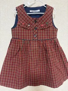 ファミリア　ワンピース　ジャンパースカート　90