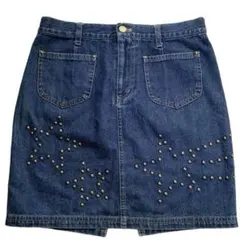 00s y2k 星 スター スタッズ デニム スカート 平成
