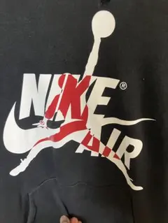 訳ありNIKE AIR JORDAN パーカー ブラック Lサイズ