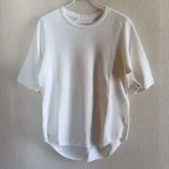 CURLY ワッフル Tシャツ ホワイト サイズ2