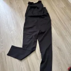 アンティカ　ブラックサロペット ポリエステル素材