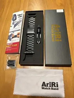 AriRi Apple Watchステンレスバンドブラック 42/44/45mm