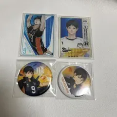 ハイキュー 影山 ステータスカード 横断幕 缶バッジ レア グリッター