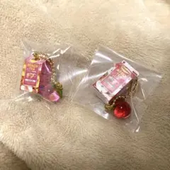 リプトン ミニチュアチャーム グミ チャーム2個 アップルティー ピーチティー