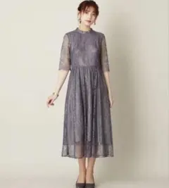 エメAimer パーティドレス　グレー