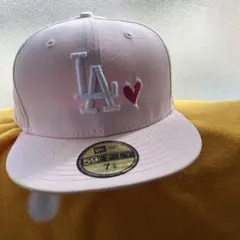 New Era LAロゴ ピンクキャップ 59FIFTY