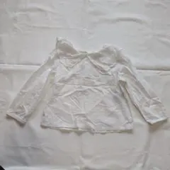 H&M ホワイト レース襟シャツ 92cm