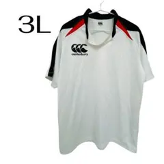 canterbury ラグビーシャツ 3L カンタベリー 半袖ラガーシャツ 白