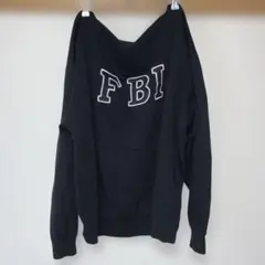 オフショルダー　スウェット パーカー　ブラック
