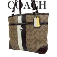 ✨良品 COACH コーチ トートバッグ 14477 シグネチャー PVC