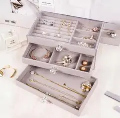 【新品未使用】アクセサリーケース　大容量　3段収納