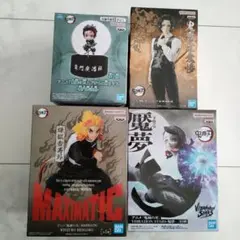 鬼滅の刃 フィギュア・プチっと灯りマス 4点セット