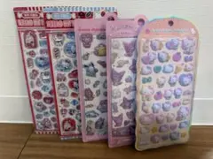 【正規品】コットンパフィ、Hello Kitty ステッカー 5点セット