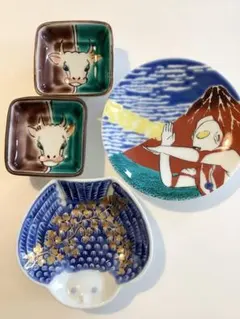 九谷　ウルトラマン　他小皿セット　バラ売り不可