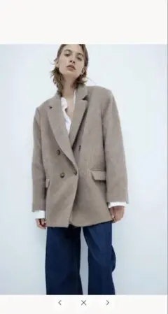 ウールブレンドブレザー