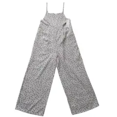 新品タグ付 GU ドット柄 オールインワン S ベージュ 春夏