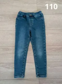 GU スキニー デニム 裏起毛 110cm