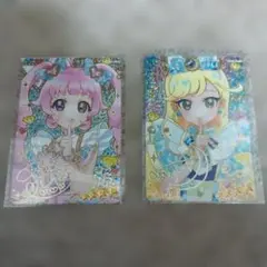 ジュエルバズリウムルビー&サファイア　2枚セット ひみつのアイプリ サインカード