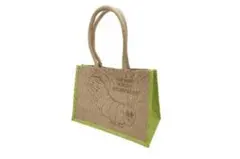 はらぺこあおむし ジュートマイバッグ M リーフグリーン