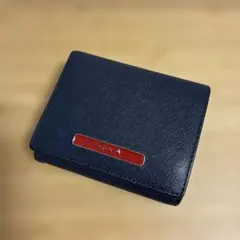 agnes b. VOYAGE 2つ折り財布　紺に赤のサムネイル