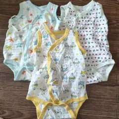 タンクトップ肌着ロンパース 60-70cm 3点セット