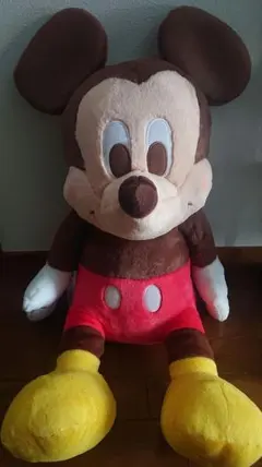 ディズニー ミッキーマウス 赤いほっぺ グランデぬいぐるみ おすわりVer.