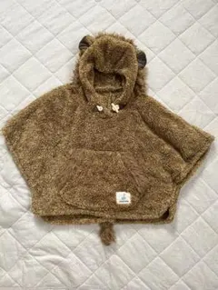 HAPPY animal moco フリースポンチョ