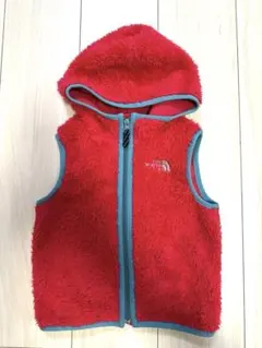 THE NORTH FACE フリースベスト 100cm 赤ピンク
