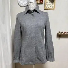 極美品　マイケルコース　ジャケット　ブルゾン ジッパー　グレー系　ウール100%