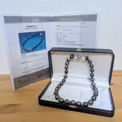 黒蝶真珠 CULTURED パール サークル セミバロックシェープ ネックレス