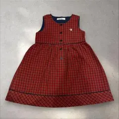 familiar チェック柄 ワンピース 120