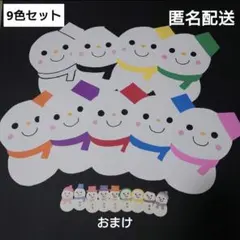 壁面飾り　雪だるま　スノーマン　SnowMan　クリスマス　9点